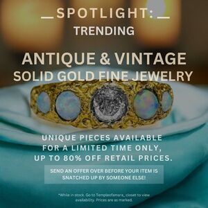 Vintage Estate & Antique Fine Jewelry Sale! Solid Gold 10k 14k 18k Fast Shipping